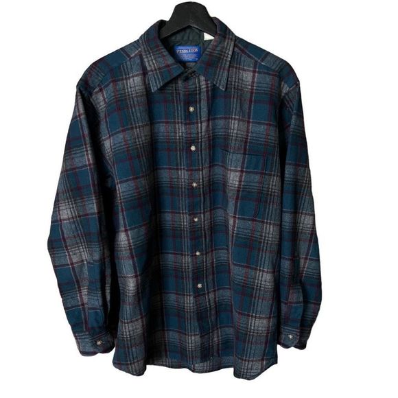 VTG Pendleton Wool Button Down USA Mens Large - Picture 1 of 5